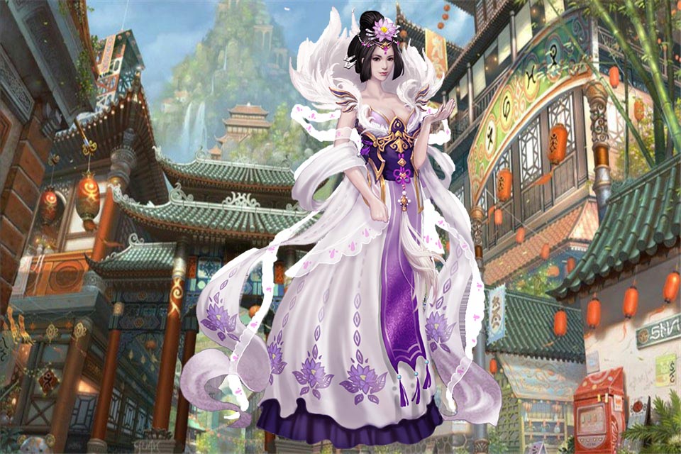 看着两边无人，她拿出了化妆盒，对着小镜子，慢条斯理描着细细的眉毛，真好看……