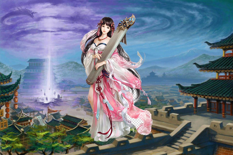 几个身材火辣的模特，恰好与维拉、虞妲迎面走来，双方交叉而过的瞬时。