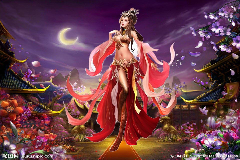 倏地，一把冒着黑煞魔焰的长剑，从赤城山之主身后，直接贯背透胸而过。